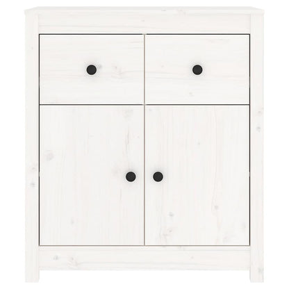 vidaXL Sideboard White 70x35x80 cm Solid Wood Pine