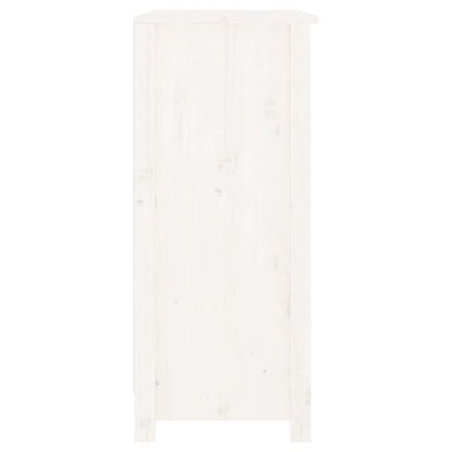 vidaXL Sideboard White 70x35x80 cm Solid Wood Pine