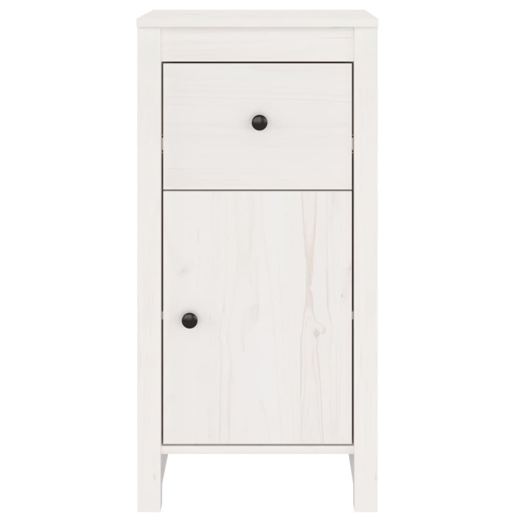 vidaXL Sideboards 2 pcs White 40x35x80 cm Solid Wood Pine