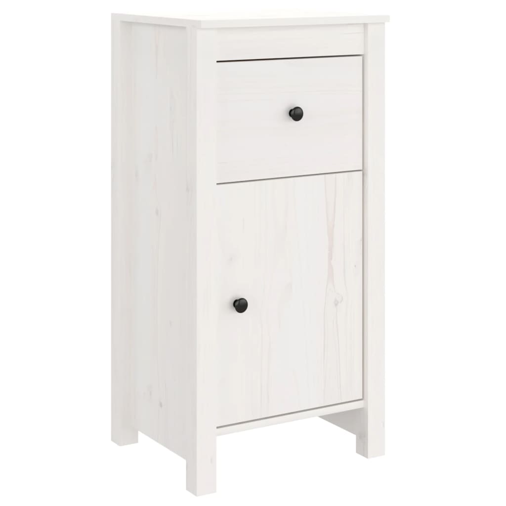 vidaXL Sideboards 2 pcs White 40x35x80 cm Solid Wood Pine