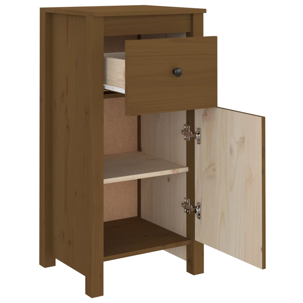 vidaXL Sideboard Honey Brown 40x35x80 cm Solid Wood Pine