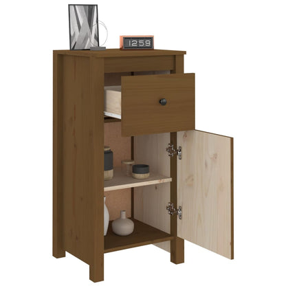 vidaXL Sideboards 2 pcs Honey Brown 40x35x80 cm Solid Wood Pine