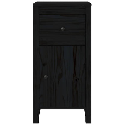 vidaXL Sideboard | Set of 2 | Black | Solid pine wood | Medium | Sideboard