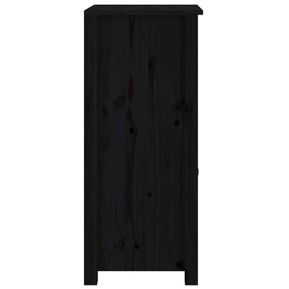 vidaXL Sideboard | Set of 2 | Black | Solid pine wood | Medium | Sideboard