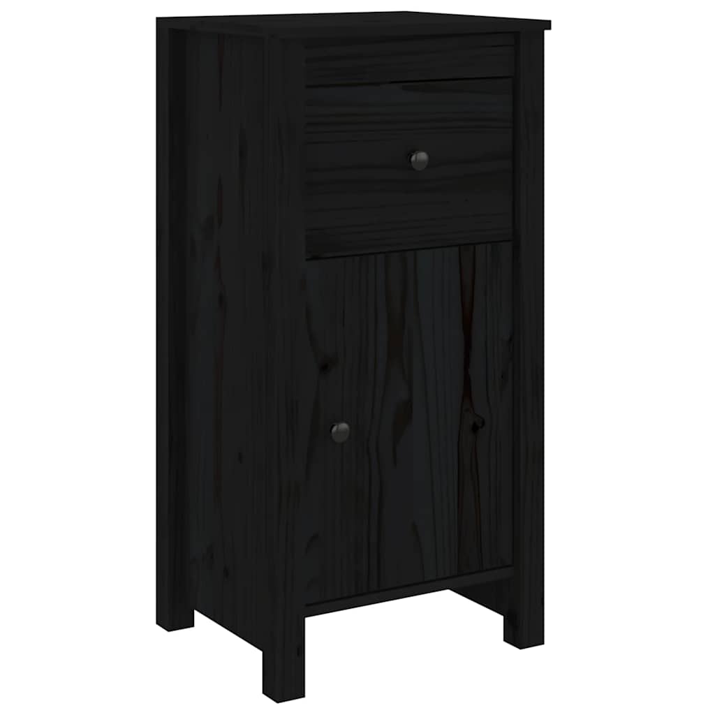 vidaXL Sideboard | Set of 2 | Black | Solid pine wood | Medium | Sideboard