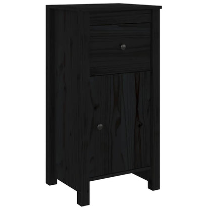 vidaXL Sideboard | Set of 2 | Black | Solid pine wood | Medium | Sideboard