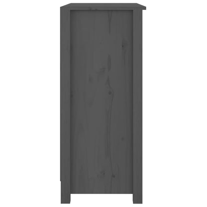 vidaXL Sideboard Grey 70x35x80 cm Solid Wood Pine