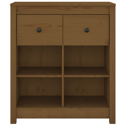 vidaXL Sideboard Honey Brown 70x35x80 cm Solid Wood Pine