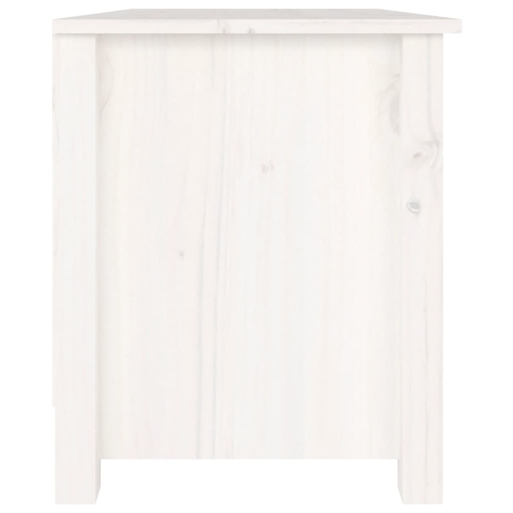 vidaXL Shoe Bench White 70x38x45.5 cm Solid Wood Pine