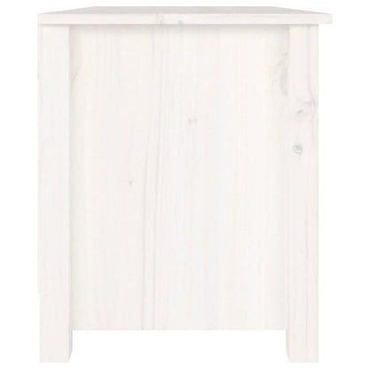 vidaXL Shoe Bench White 70x38x45.5 cm Solid Wood Pine