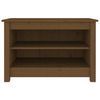 vidaXL Shoe Bench Honey Brown 70x38x45.5 cm Solid Wood Pine