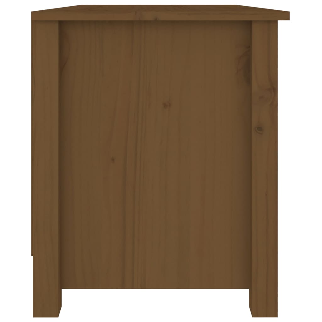 vidaXL Shoe Bench Honey Brown 70x38x45.5 cm Solid Wood Pine