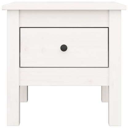 vidaXL Side Tables 2 pcs White 40x40x39 cm Solid Wood Pine