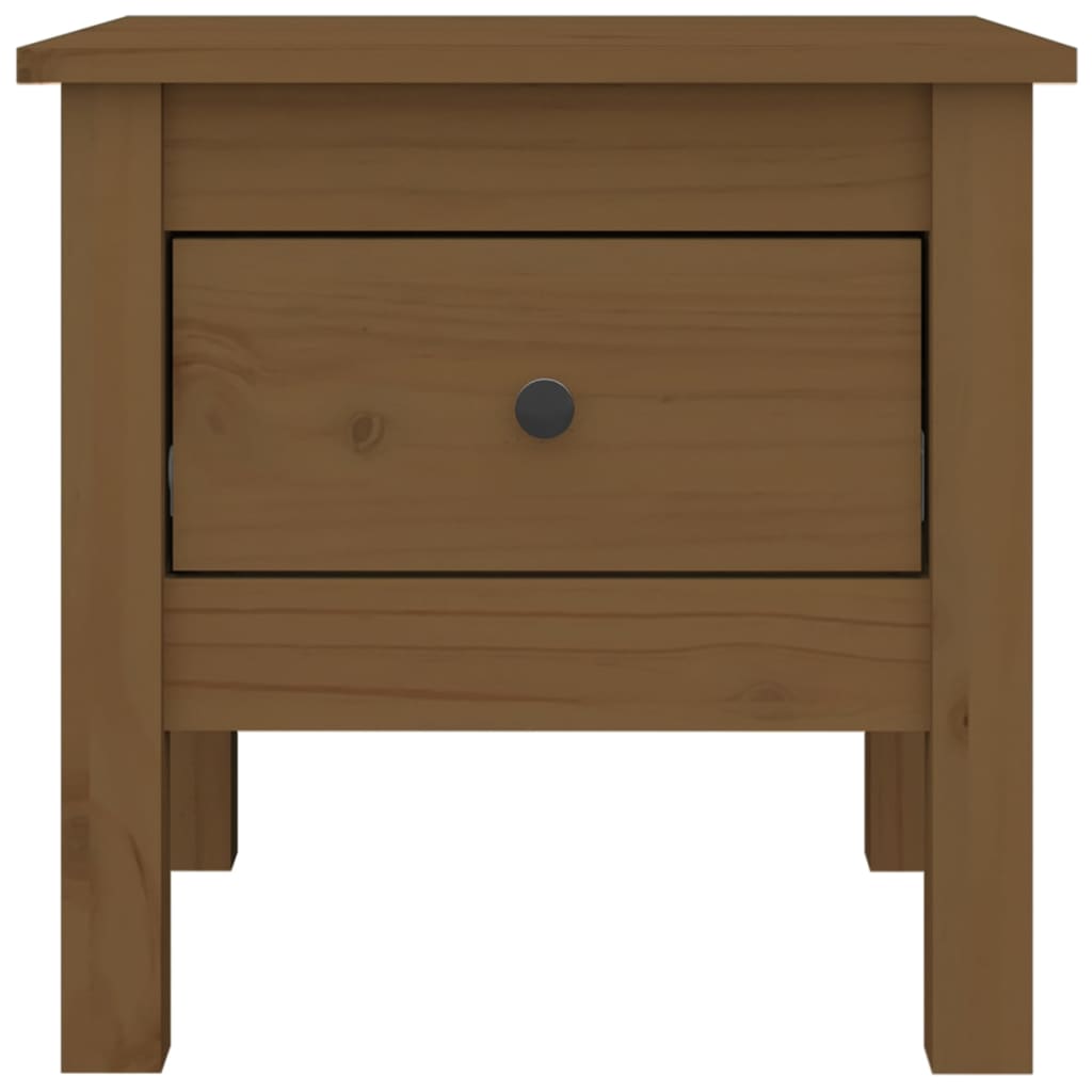 vidaXL Side Tables 2 pcs Honey Brown 40x40x39 cm Solid Wood Pine