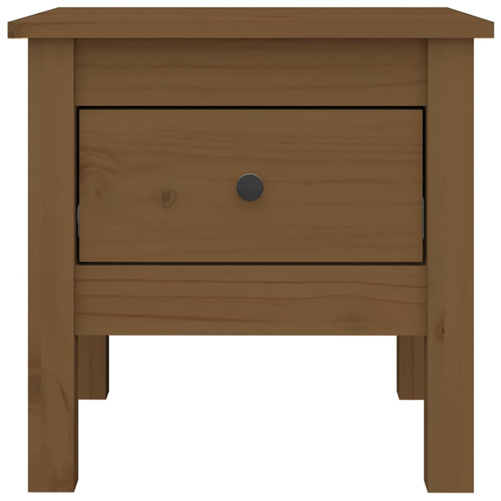 vidaXL Side Tables 2 pcs Honey Brown 40x40x39 cm Solid Wood Pine