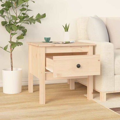 vidaXL Side Table 50x50x49 cm Solid Wood Pine
