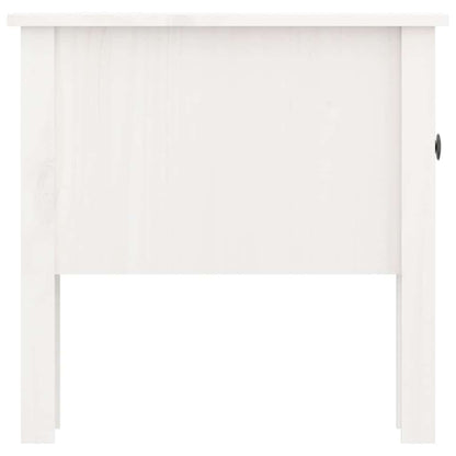vidaXL Side Tables 2 pcs White 50x50x49 cm Solid Wood Pine