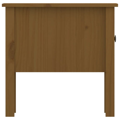 vidaXL Side Table Honey Brown 50x50x49 cm Solid Wood Pine