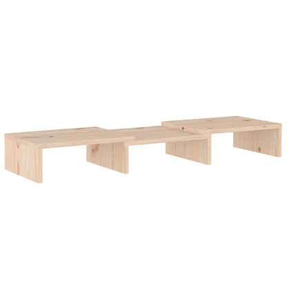 vidaXL Monitor Stand 60x24x10,5 cm Solid Wood Pine