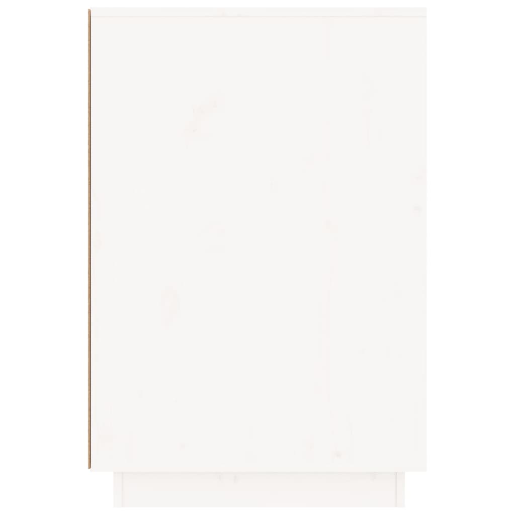 vidaXL Desk White 140x50x75 cm Solid Wood Pine