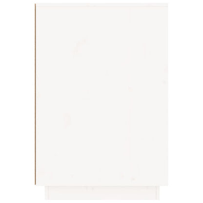vidaXL Desk White 140x50x75 cm Solid Wood Pine