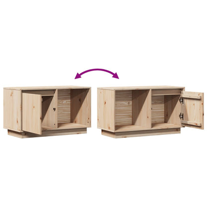 vidaXL TV Cabinet 74x35x44 cm Solid Wood Pine