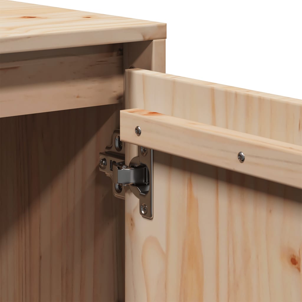 vidaXL TV Cabinet 74x35x44 cm Solid Wood Pine