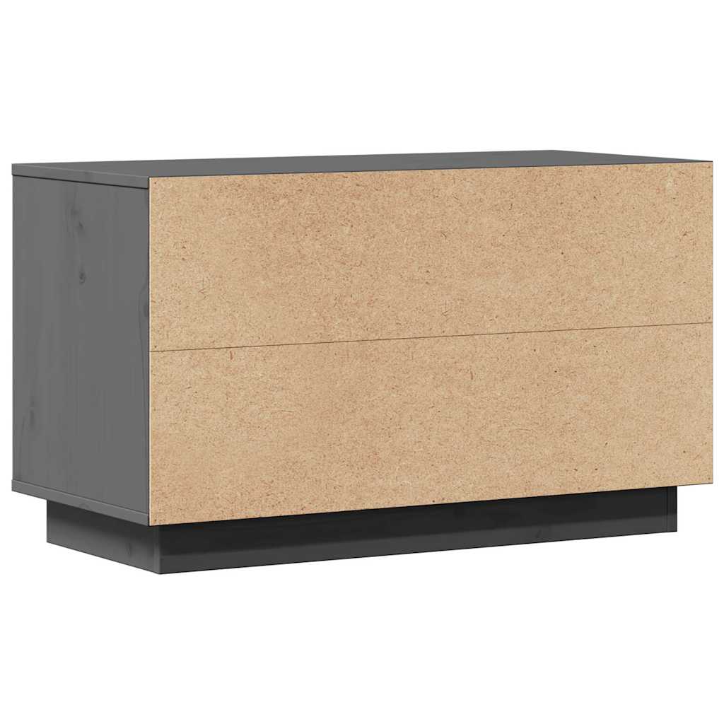 vidaXL TV Cabinet Grey 74x35x44 cm Solid Wood Pine