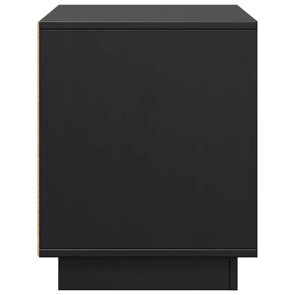 vidaXL TV Cabinet Black 74x35x44 cm Solid Wood Pine