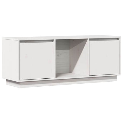vidaXL TV Cabinet White 110,5x35x44 cm Solid Wood Pine