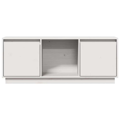 vidaXL TV Cabinet White 110,5x35x44 cm Solid Wood Pine
