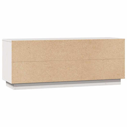 vidaXL TV Cabinet White 110,5x35x44 cm Solid Wood Pine