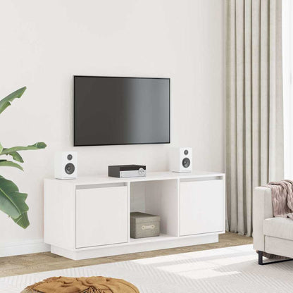 vidaXL TV Cabinet White 110,5x35x44 cm Solid Wood Pine
