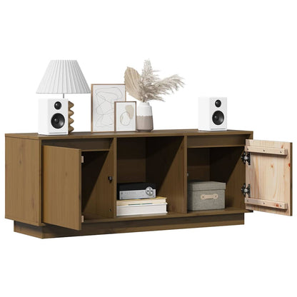 vidaXL TV Cabinet Honey Brown 110,5x35x44 cm Solid Wood Pine