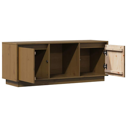 vidaXL TV Cabinet Honey Brown 110,5x35x44 cm Solid Wood Pine