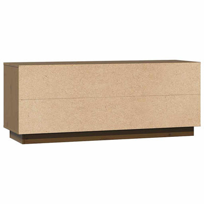 vidaXL TV Cabinet Honey Brown 110,5x35x44 cm Solid Wood Pine
