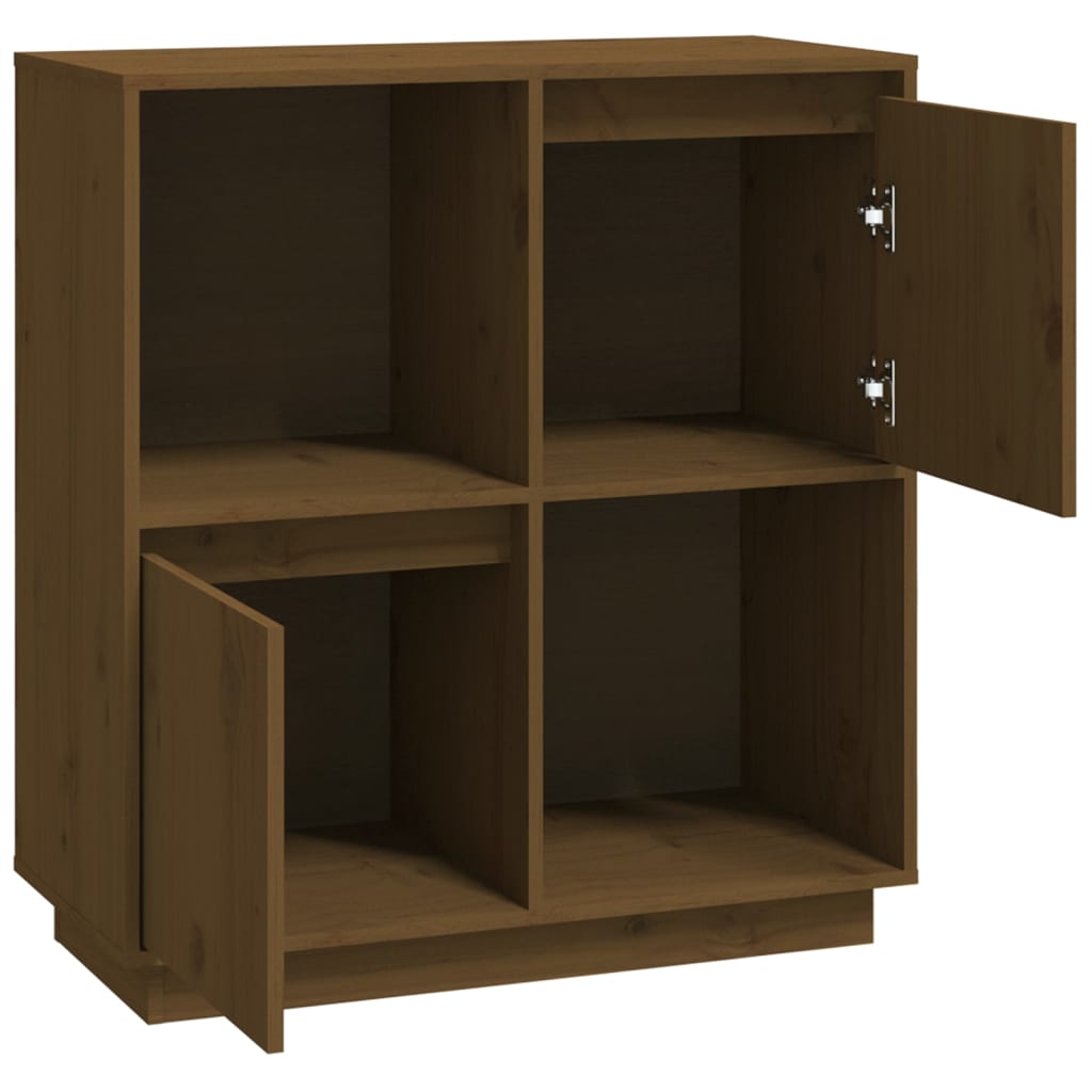 vidaXL Sideboard Honey Brown 74x35x80 cm Solid Wood Pine