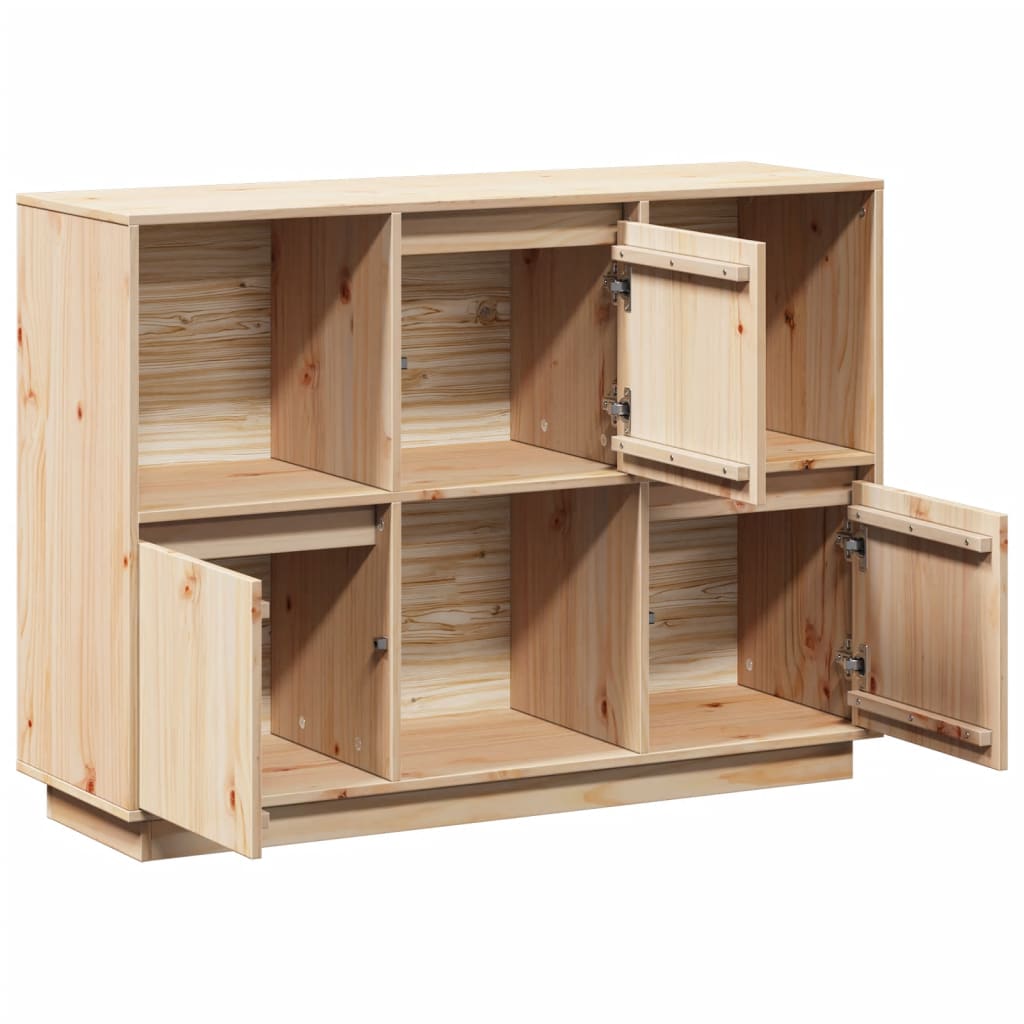 vidaXL Sideboard 110.5x35x80 cm Solid Wood Pine