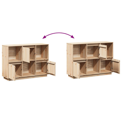 vidaXL Sideboard 110.5x35x80 cm Solid Wood Pine