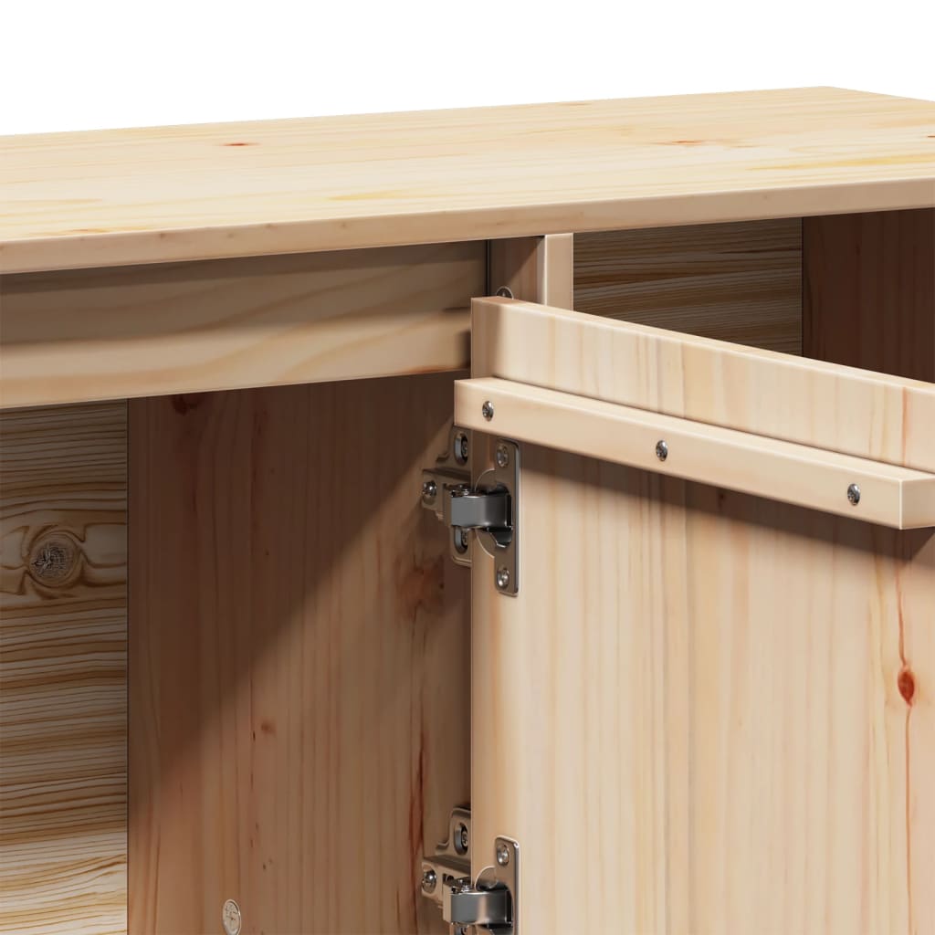 vidaXL Sideboard 110.5x35x80 cm Solid Wood Pine