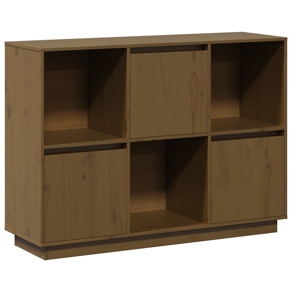 vidaXL Sideboard Honey Brown 110,5x35x80 cm Solid Wood Pine