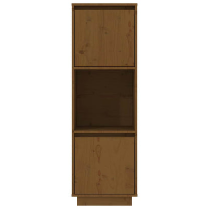 vidaXL Highboard Honey Brown 38x35x117 cm Solid Wood Pine
