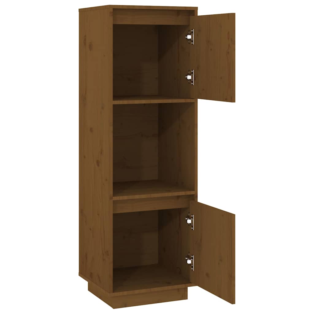 vidaXL Highboard Honey Brown 38x35x117 cm Solid Wood Pine