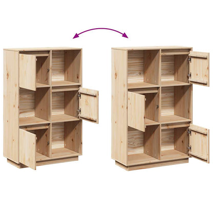 vidaXL Highboard 74x35x117 cm Solid Wood Pine