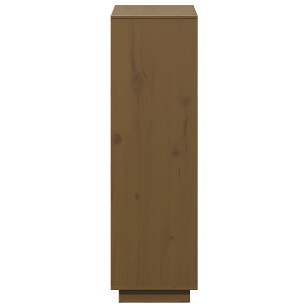 vidaXL Highboard Honey Brown 74x35x117 cm Solid Wood Pine