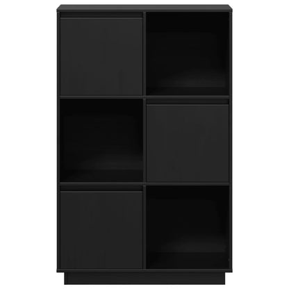 vidaXL Highboard | Black | Solid pine wood | Medium | Reversible | Highboard