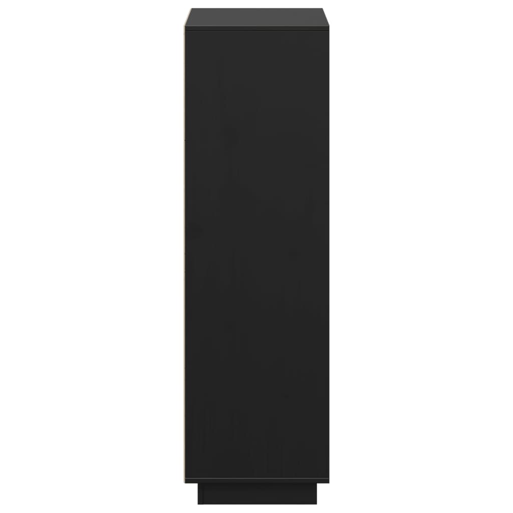 vidaXL Highboard | Black | Solid pine wood | Medium | Reversible | Highboard