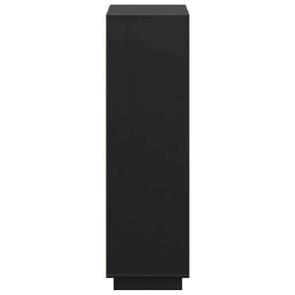 vidaXL Highboard Black 74x35x117 cm Solid Wood Pine