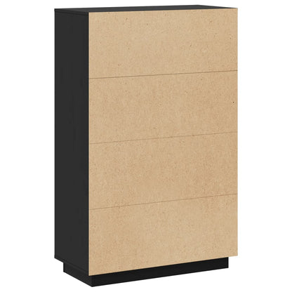 vidaXL Highboard | Black | Solid pine wood | Medium | Reversible | Highboard