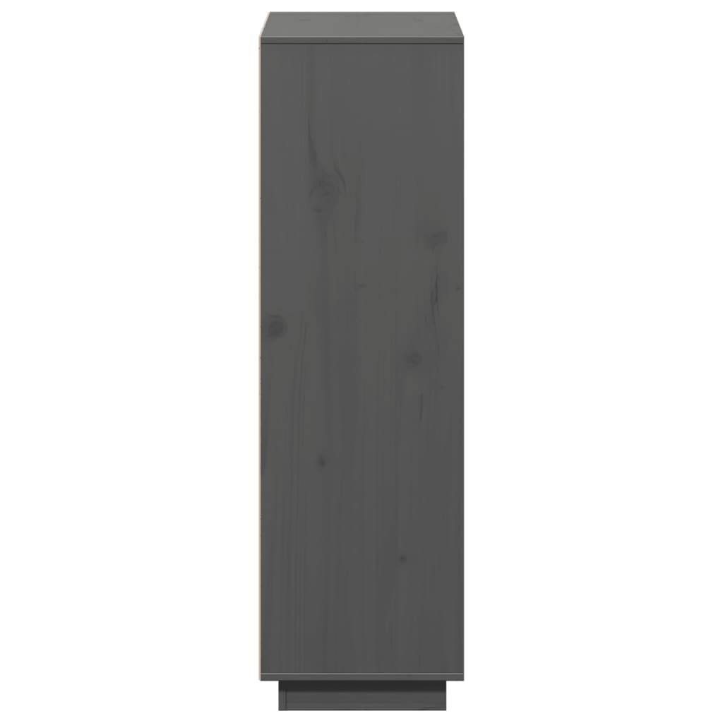 vidaXL Highboard Grey 110.5x35x117 cm Solid Wood Pine
